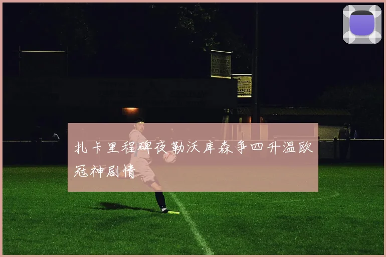 扎卡里程碑夜勒沃库森争四升温欧冠神剧情